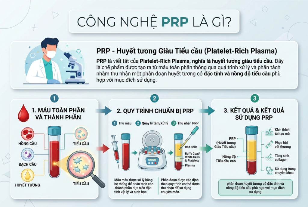 công nghệ prp: nguyên lý và quy trình