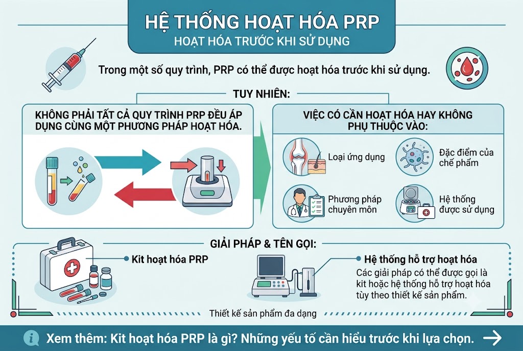 kit hoạt hóa prp trong quy trình prp