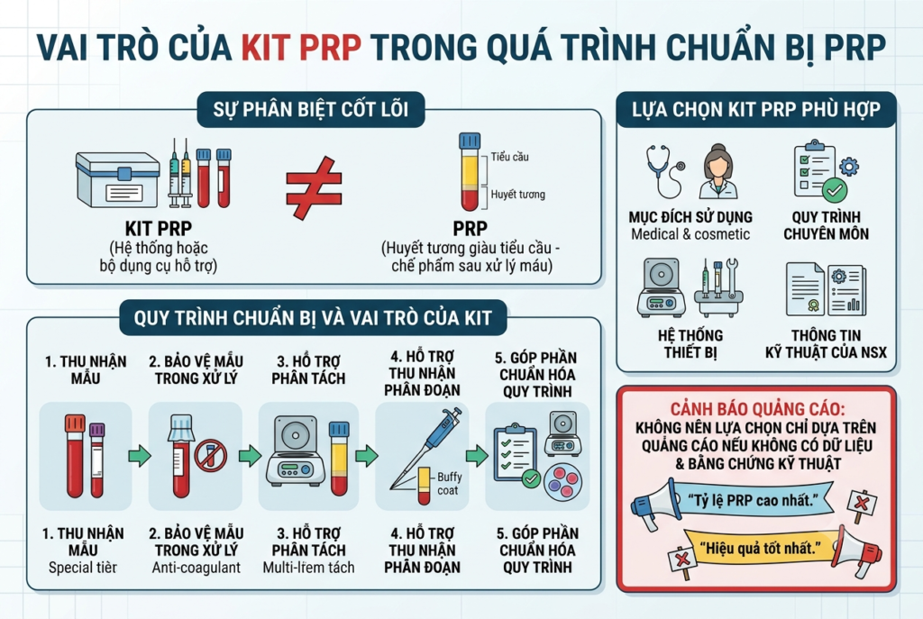 kit prp hỗ trợ chuẩn bị huyết tương giàu tiểu cầu